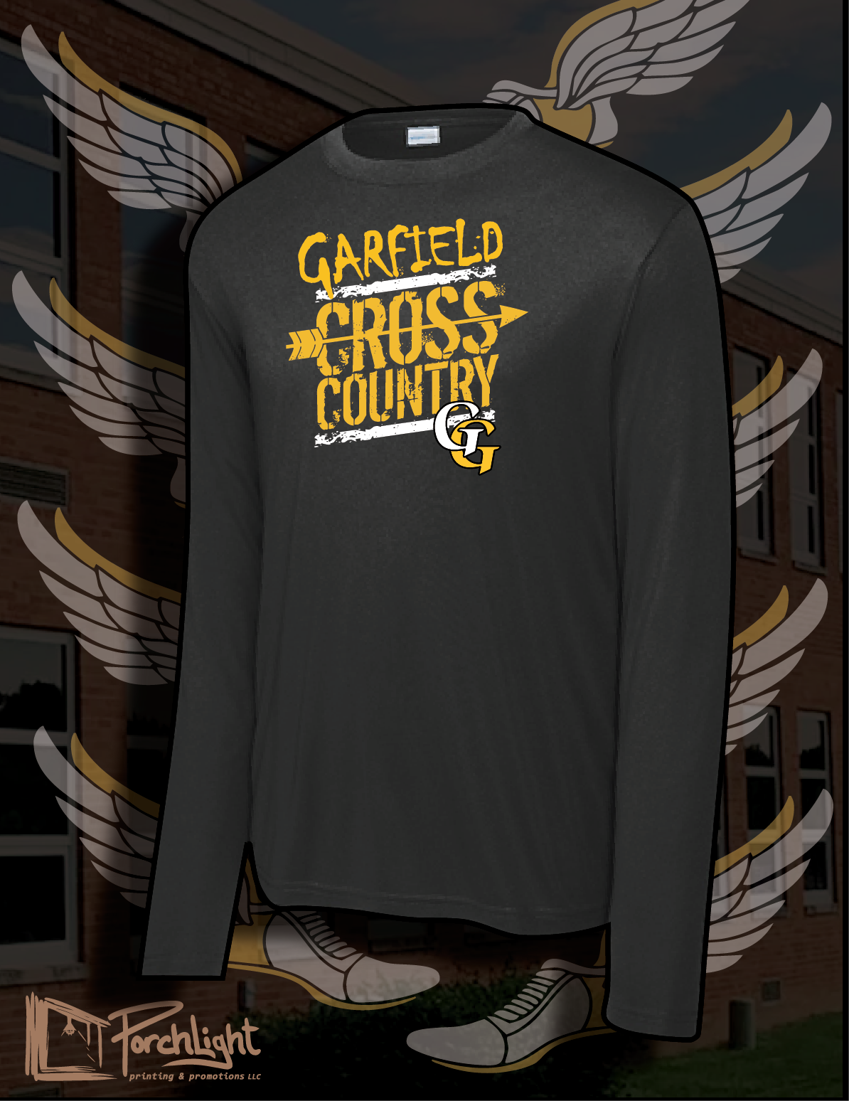 CC Grunge Logo Black Garments