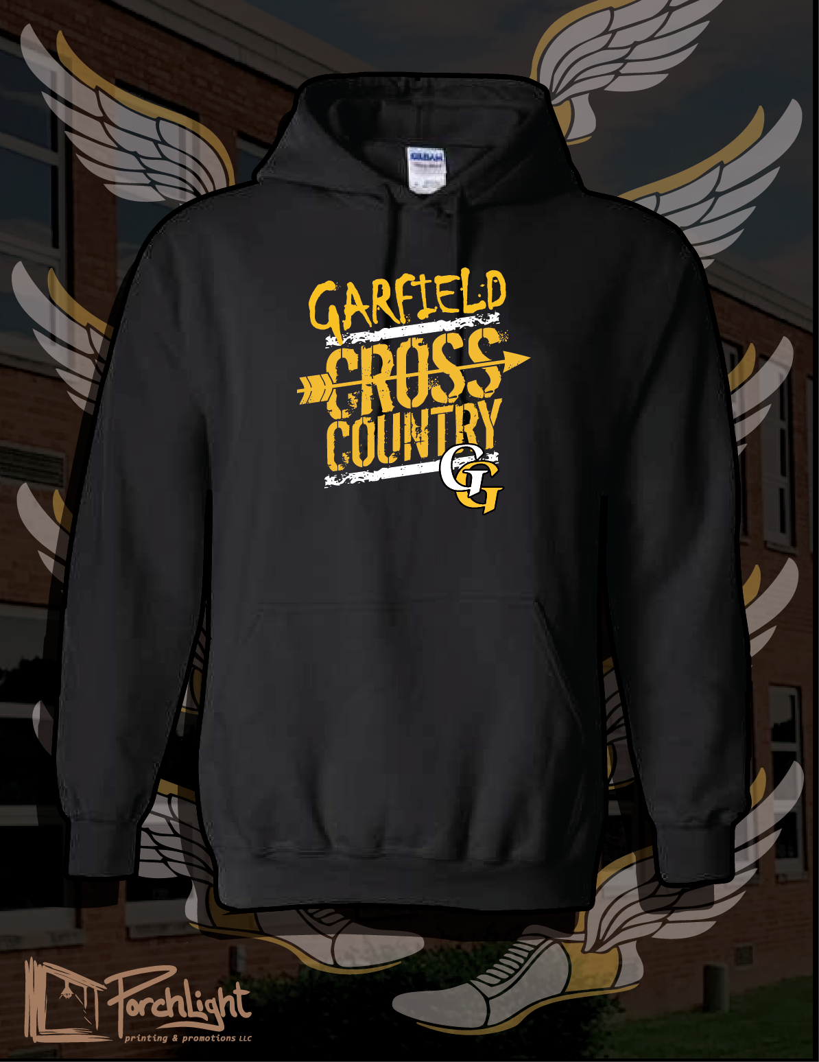 CC Grunge Logo Black Garments