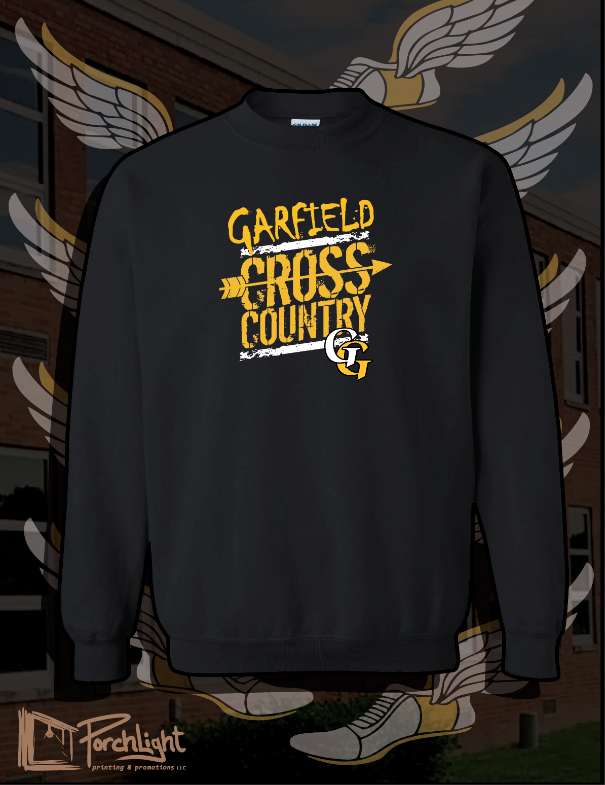 CC Grunge Logo Black Garments