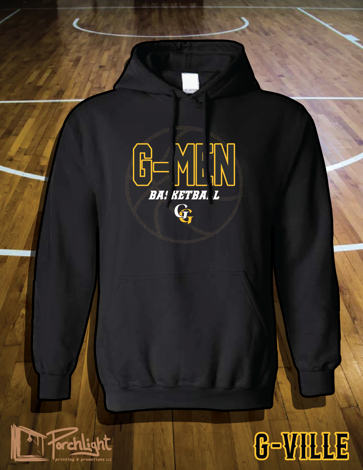 G-Men Basketball FADED BALL design