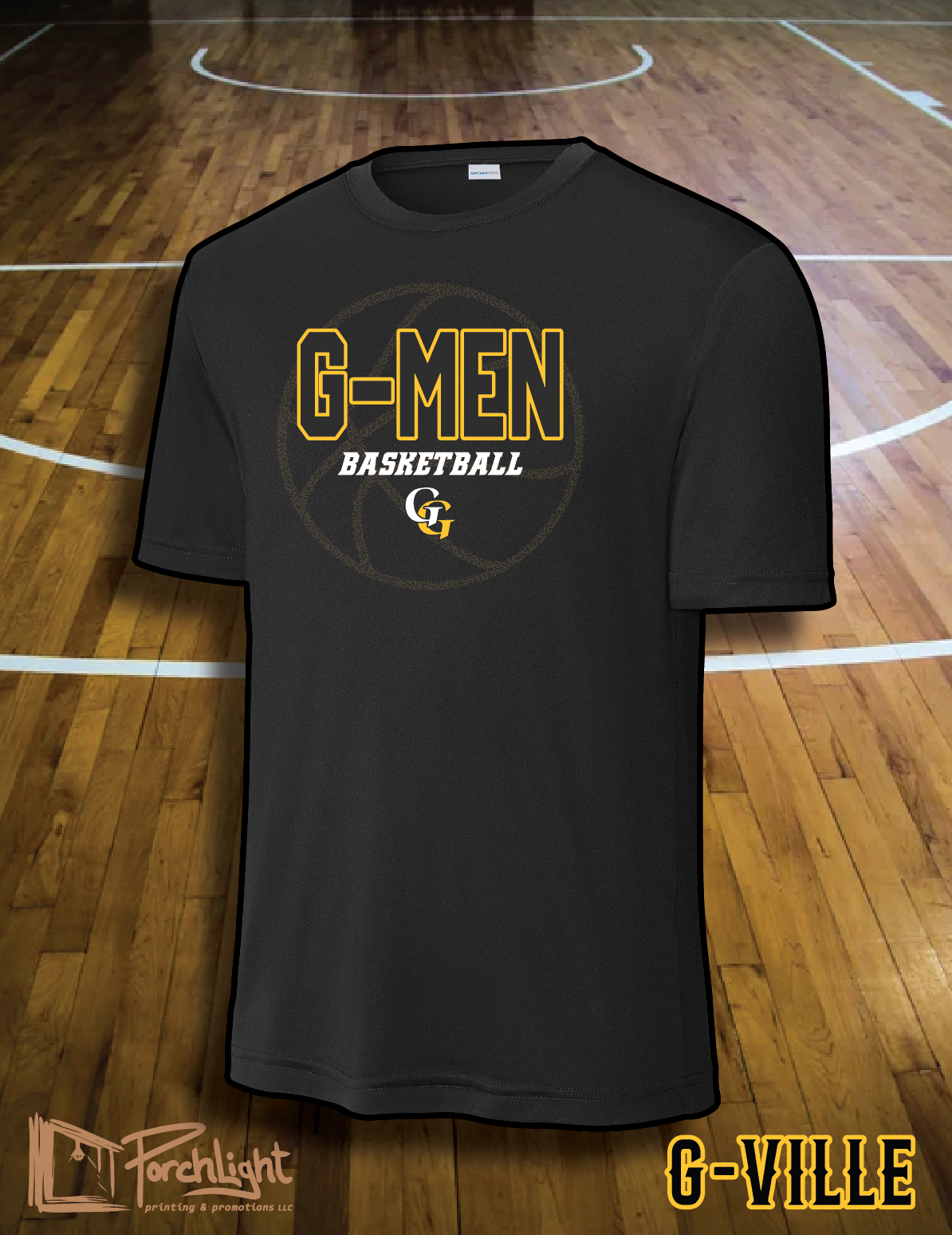 G-Men Basketball FADED BALL design