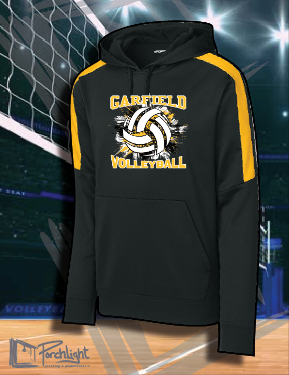 Grunge Volleyball Logo
