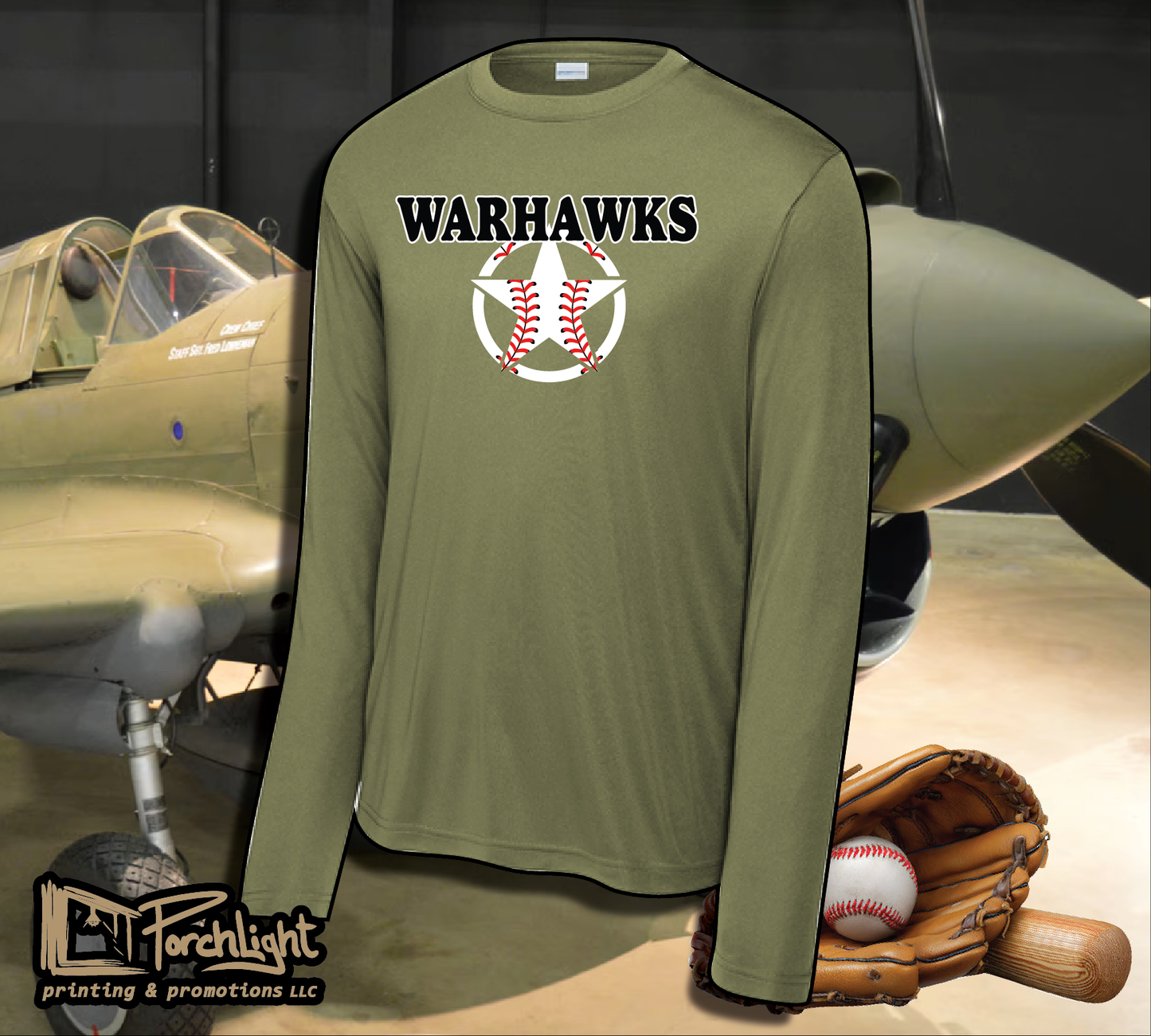 Warhawks Circle Star Logo apparel